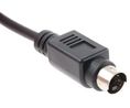 Mini-DIN Cable DIN 4-Pin Plug - Bare End 2m Black